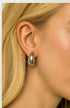 dome-huggie-teardrop-earrings-Sophia's Style-4