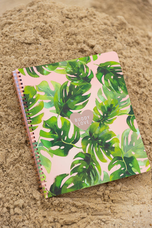 floral-notebook-palm Buddy Love - Sophia's Style-Floral Notebook - Palm-Palm--1