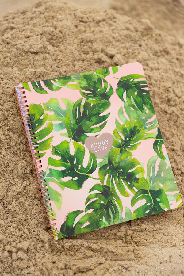 floral-notebook-palm Buddy Love - Sophia's Style-Floral Notebook - Palm-Palm--1