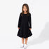 obsidian-black-bamboo-terry-daywear-girls-long-sleeve-dress-bellabu-bear - Sophia's Style Dress-1