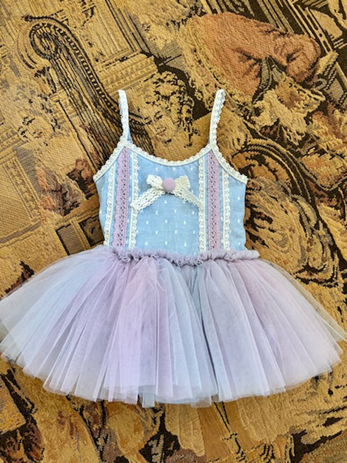 Baby Girls Sky Lilac Esme Fluffy Tutu Onesie 6-12M - SophiasStyle.com
