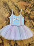 Baby Girls Sky Lilac Esme Fluffy Tutu Onesie 6-12M - SophiasStyle.com