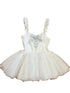 Baby Girls White Fluffy Gracie Tutu Onesie Dress 0-18M - SophiasStyle.com