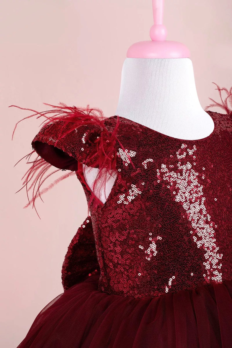 ophelia dress burgundy Ophelia Burgundy Party Dress 9-12 M