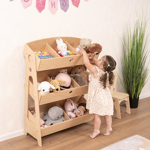 toy-storage-organizer-woodandhearts-Sophia's Style-Shelf-1