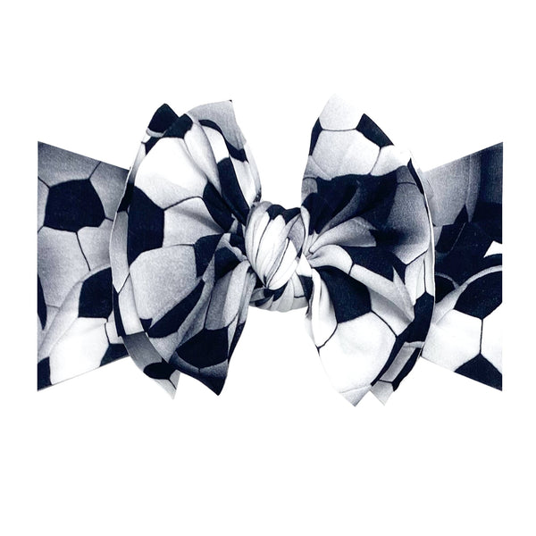 printed-fab-soccer Baby Bling Bows clips headbands - Sophia's StylePRINTED FAB-