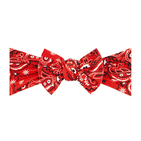 printed-knot-red-bandana Baby Bling Bows clips headbands - Sophia's StylePRINTED KNOT-