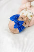 patterned-shabby-knot-royal-dot Baby Bling Bows clips headbands - Sophia's Style-