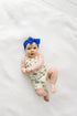 patterned-shabby-knot-royal-dot Baby Bling Bows clips headbands - Sophia's Style-