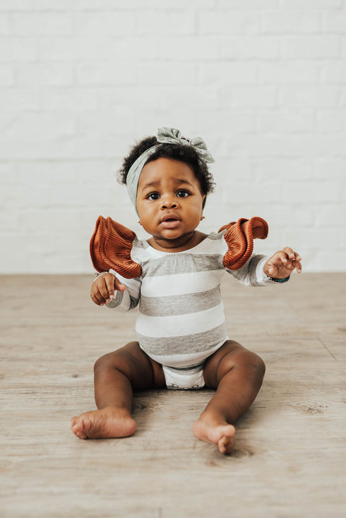 patterned-shabby-knot-sage-dot Baby Bling Bows clips headbands - Sophia's Style-