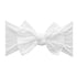 patterned-shabby-knot-white-dot Baby Bling Bows clips headbands - Sophia's StylePATTERNED SHABBY KNOT-