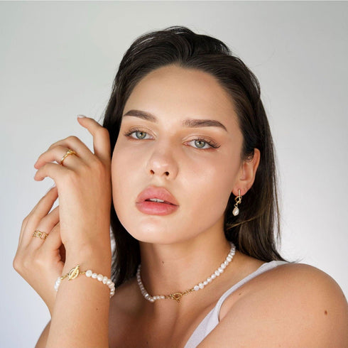 pearl-necklace-freshwater-pearl-necklace-with-baroque-freshwater-pearls-Sophia's Style-2