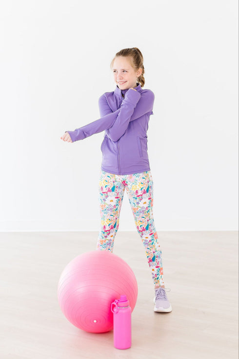 playful-purple-full-zip-ruffle-active-jacket Mila & Rose - Sophia's StyleActive Jacket-1