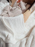 luna-luca-cable-knit-baby-blanket-white Luna and Luca Newborn Baby Clothes