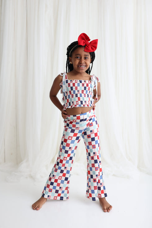 home-of-the-free-checkers-dream-smocked-flare-set Dream-Big-Little-Co-pajama-baby-blanket