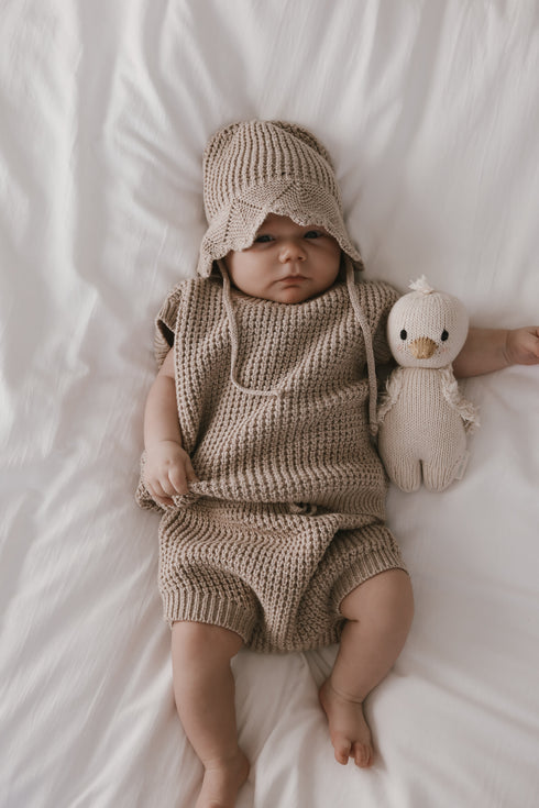 luna-luca-summer-tank-set-heather-beige Luna and Luca Newborn Baby Clothes