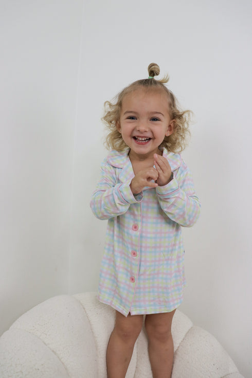 spring-gingham-girls-dream-gown Dream-Big-Little-Co-pajama-baby-blanket