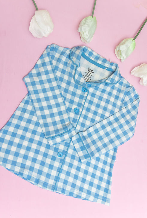 sky-blue-gingham-girls-dream-gown Dream-Big-Little-Co-pajama-baby-blanket