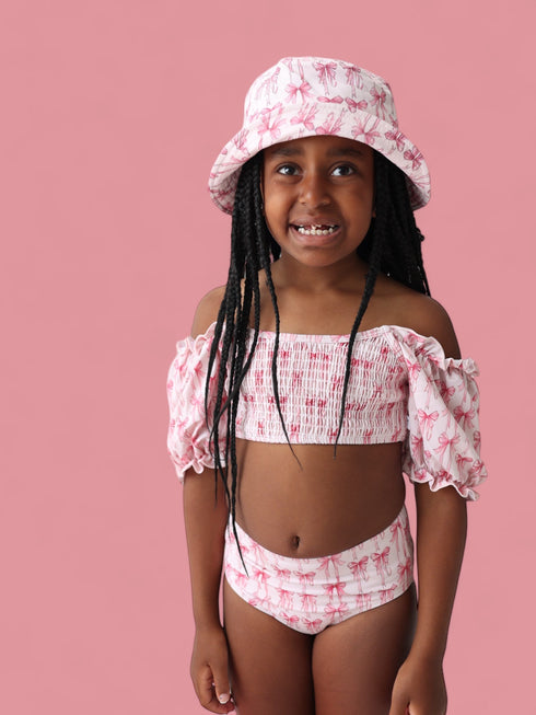 bow-cute-dream-smocked-off-the-shoulder-swim-suit Dream-Big-Little-Co-pajama-baby-blanket