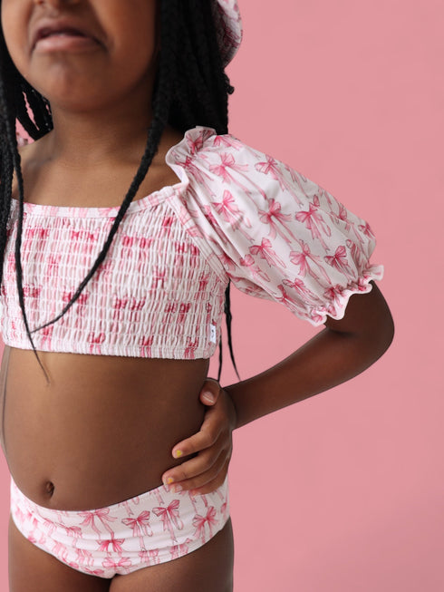 bow-cute-dream-smocked-off-the-shoulder-swim-suit Dream-Big-Little-Co-pajama-baby-blanket