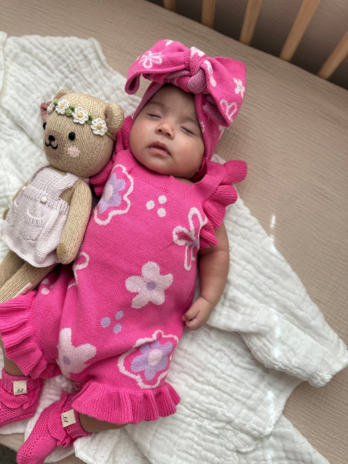 Wildflower Dreams Romper - Peony Pink