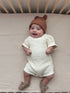 Crochet Knit Romper - Cream
