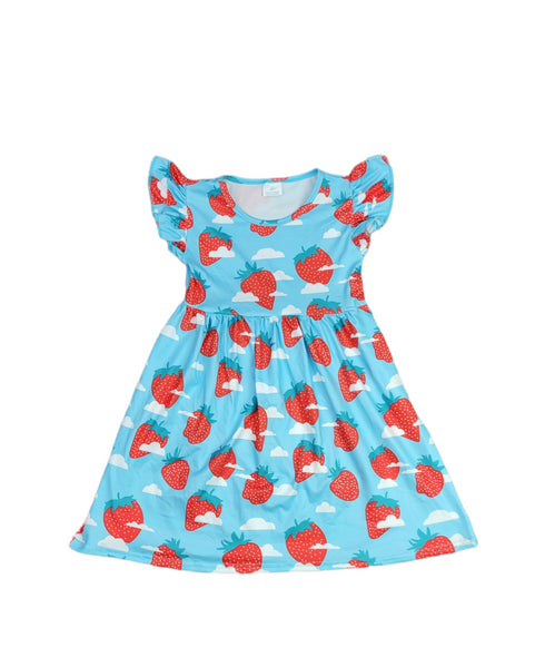 strawberry-clouds-long-flutter-milk-silk-dress Great Lakes kids - Sophia's Style-2