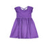purple-solid-short-sleeve-cross-back-milk-silk-dress Great Lakes kids - Sophia's Style-2