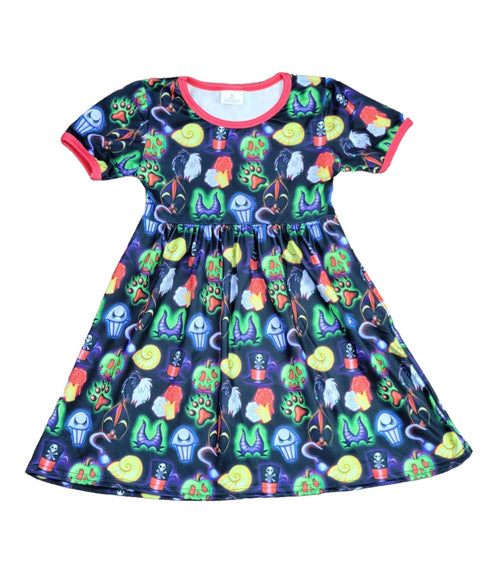 villain-short-sleeve-milk-silk-dress Great Lakes kids - Sophia's Style-2