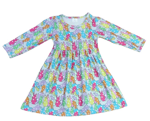 polka-dot-bunnies-long-sleeve-milk-silk-dress Great Lakes kids - Sophia's Style-2