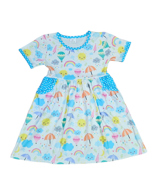 spring-friends-short-sleeve-pocket-milk-silk-dress Great Lakes kids - Sophia's Style-2