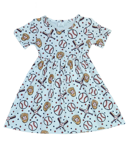 take-me-out-to-the-ball-game-short-sleeve-milk-silk-dress Great Lakes kids - Sophia's Style-2