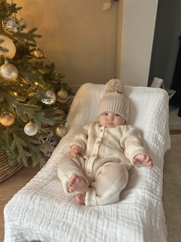 Gingham Knit Jumpsuit