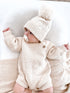 Chunky Purl Knit Romper - French Cream