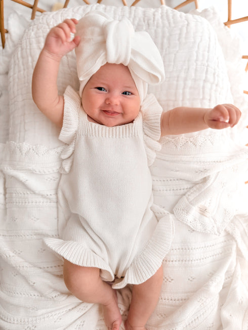 Frills Knit Romper
