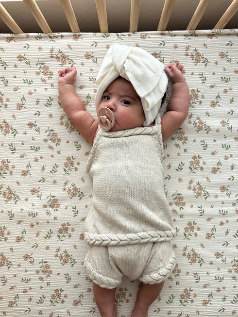 Braided Tank + Bloomers Set - Natural