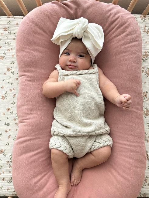 Braided Tank + Bloomers Set - Natural