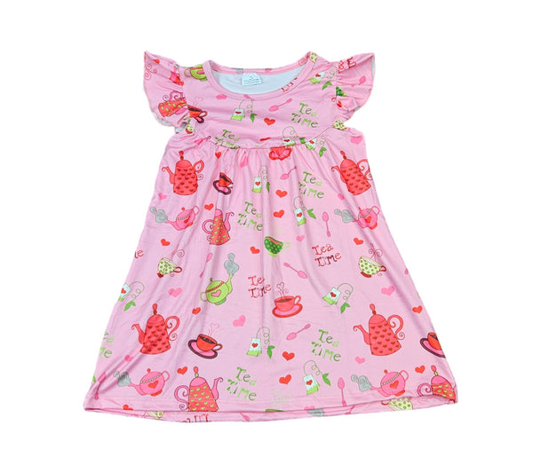 tea-party-milk-silk-flutter-dress Great Lakes kids - Sophia's StyleFlutter Dress-1