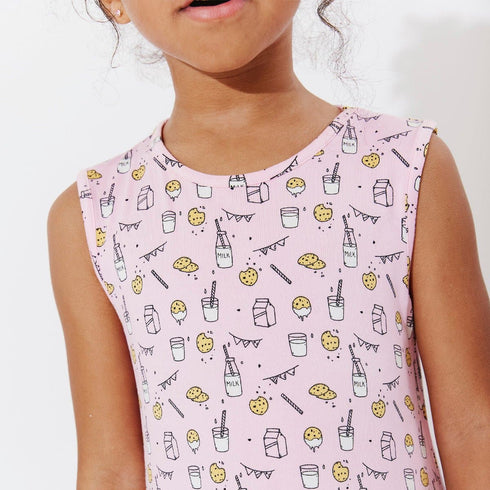 milk-cookies-pink-bamboo-girls-sleeveless-dress- - Sophia's Style -14