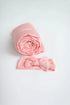swaddle-blanket-hat-and-headband-set-pink-Sophia's Style-5