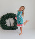 Pink Teal Nutcracker Lounge Gown