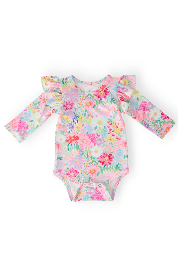 field-of-flowers-l-s-flutter-bodysuit Mila & Rose - Sophia's StyleFlutter Bodysuit L/S-1