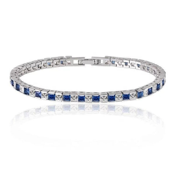 princess-cut-tennis-bracelet-with-cubic-zirconia-Sophia's StyleBracelets-1