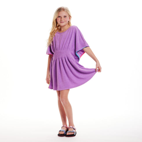 kids-7-16-french-terry-caftan-cover-up-purple Andy & Evan at Sophia's Style-5