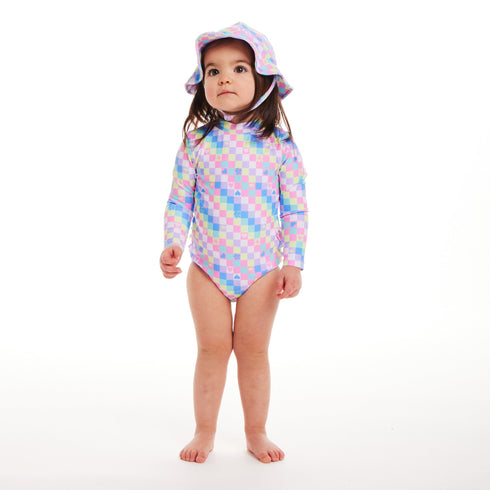 infant-0-24m-ls-rashguard-hat-set-checker Andy & Evan at Sophia's Style-3