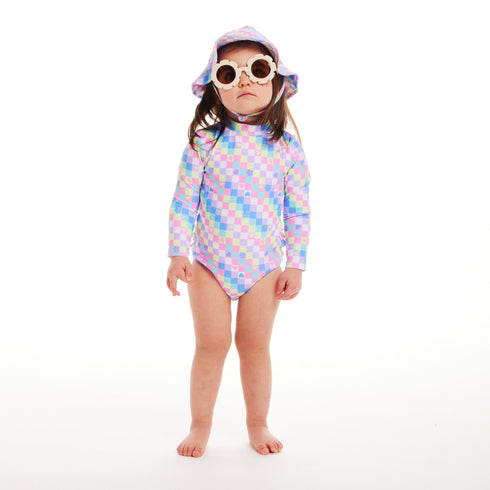 infant-0-24m-ls-rashguard-hat-set-checker Andy & Evan at Sophia's Style-5