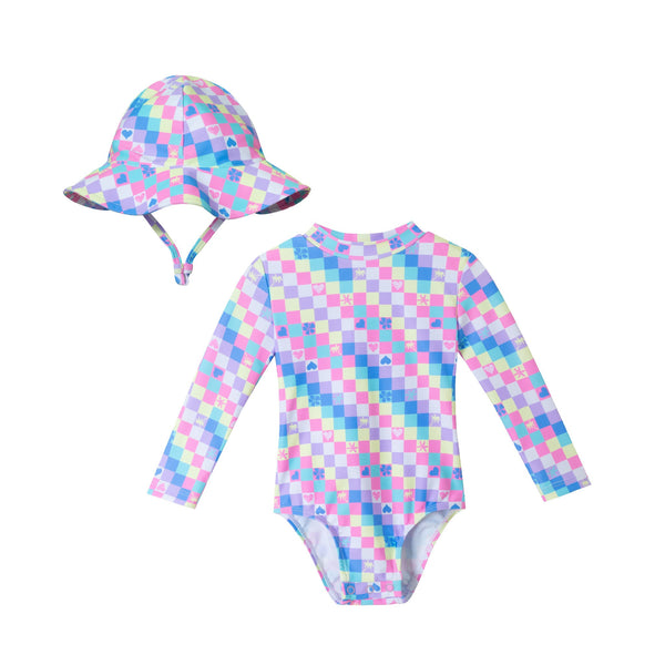 infant-0-24m-ls-rashguard-hat-set-checker Andy & Evan at Sophia's StyleRashgaurds-1