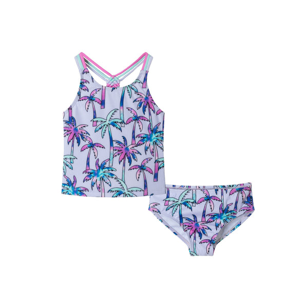 kids-2-6x-tankini-swimsuit-set-purple-palm-trees Andy & Evan at Sophia's StyleSwimsuit-1