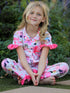 ts-character-print-girls-pink-pajamas Rylee Faith Designs - Sophia's Style-2
