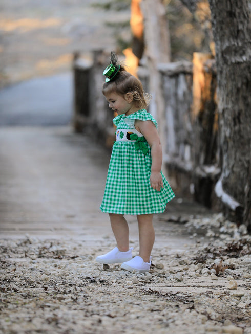 st-patricks-day-girls-shamrock-smocking-embroidery-dress Rylee-Faith-Designs-Sophia's Style-3